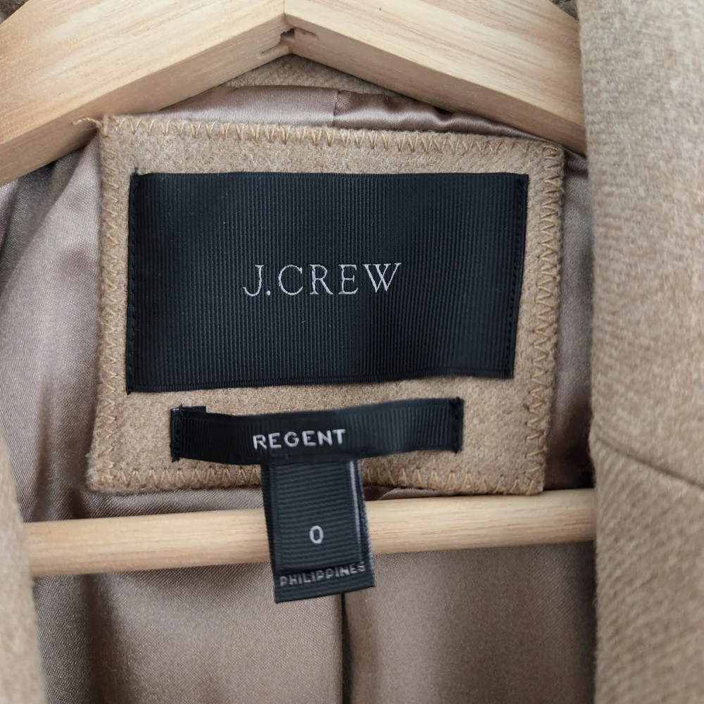J. Crew Regent Wool Blend Coat In Camel - Picture 2 of 7